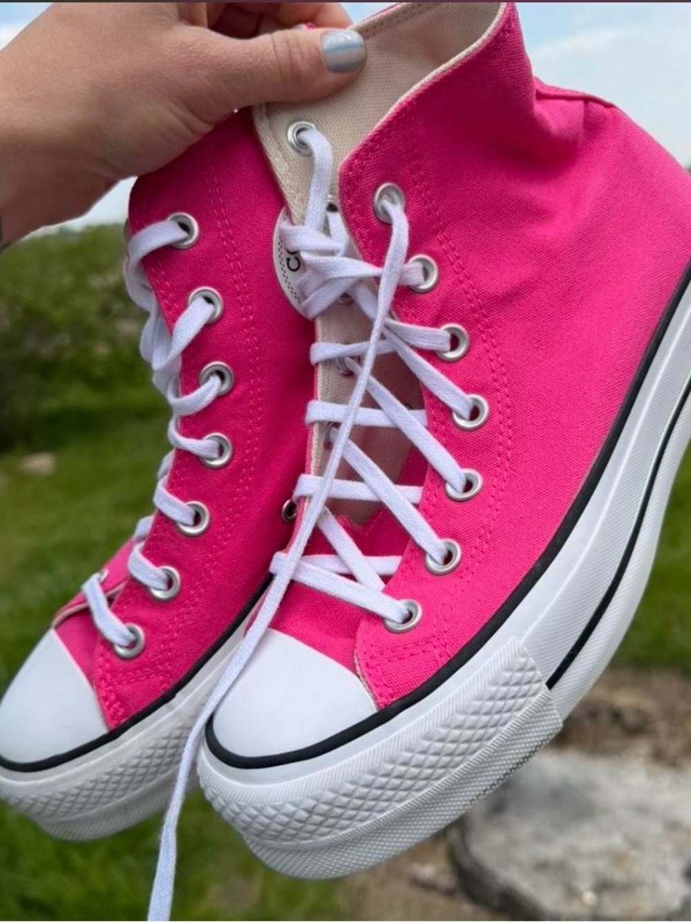 Converse Chuck Taylor All Star Lift Platform High 'Astral Pink' Size 7